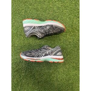 Asics Gel-Nimbus 19 Womens Running Shoes Grey Mint Coral T750N Size 6.5